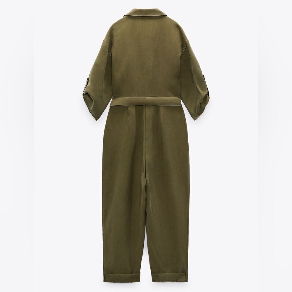 Zara Jumpsuit With Stitching New - Picture 5 of 9